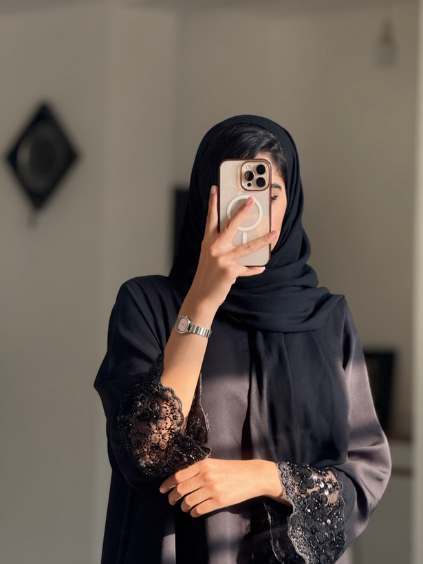 عبا آستین ارگانزا جواهر دوزی شده ترند این روزها
