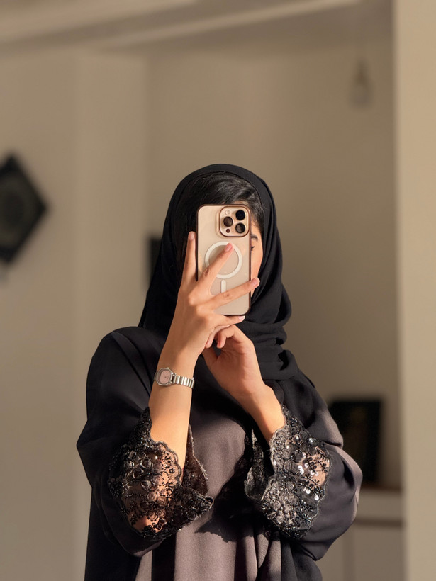 عبا آستین ارگانزا جواهر دوزی شده ترند این روزها